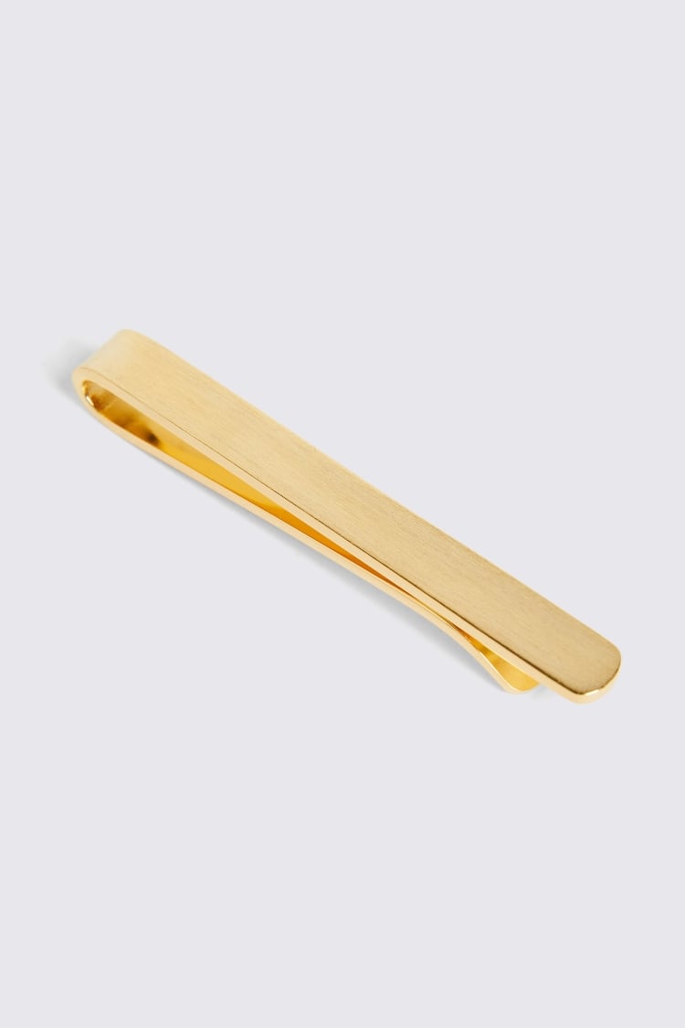 Brushed Gold Tie Bar