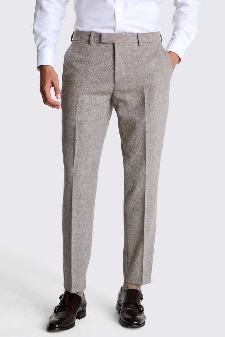 Tailored Fit Stone Donegal Pant