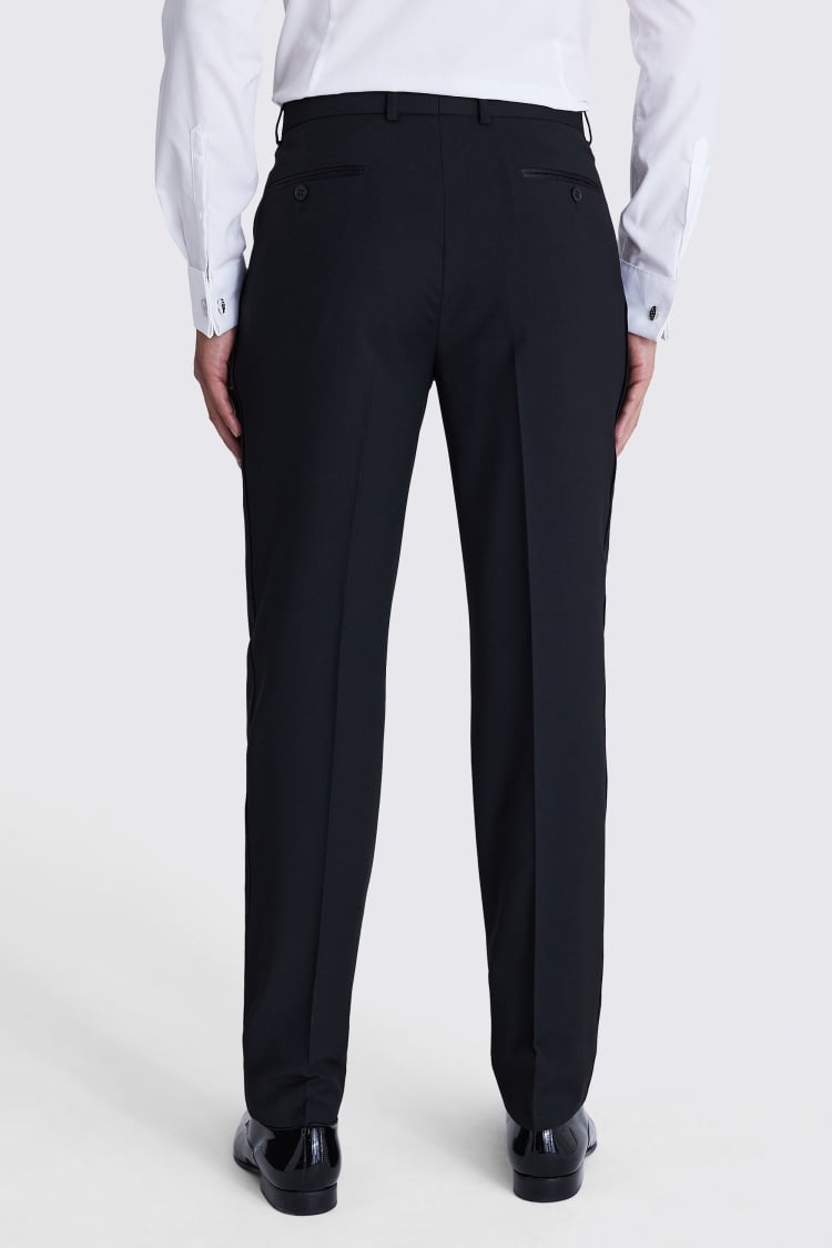 Regular Fit Black Dress Trousers 