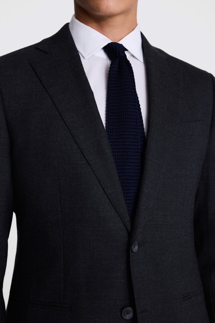 Tailored Fit Navy Puppytooth Performance Suit