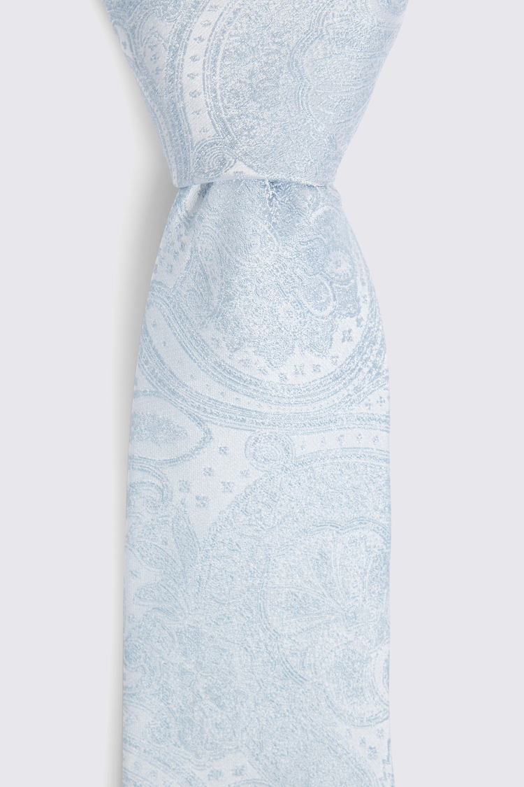 Sky Wedding Paisley Tie