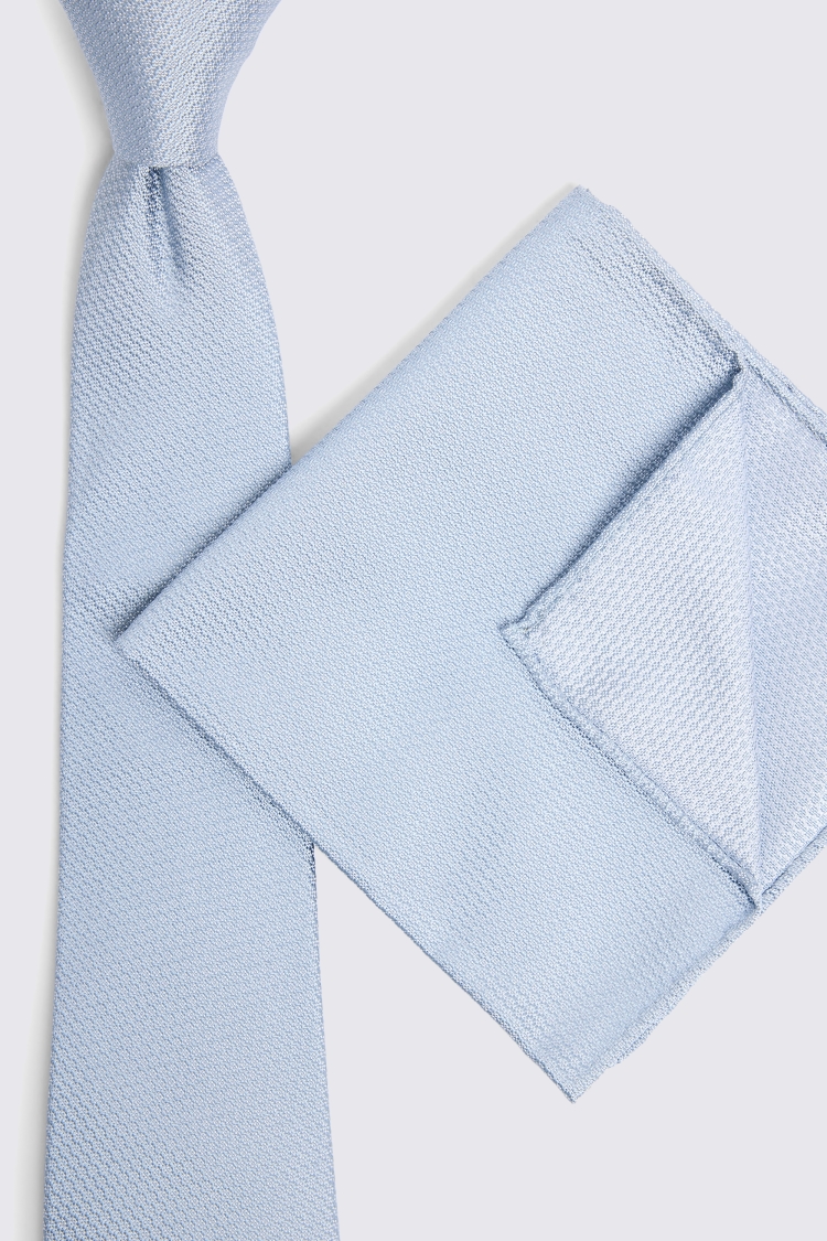 Sky Silk Semi Plain Tie