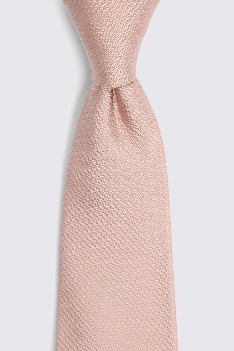 Dusty Pink Silk Semi Plain Tie