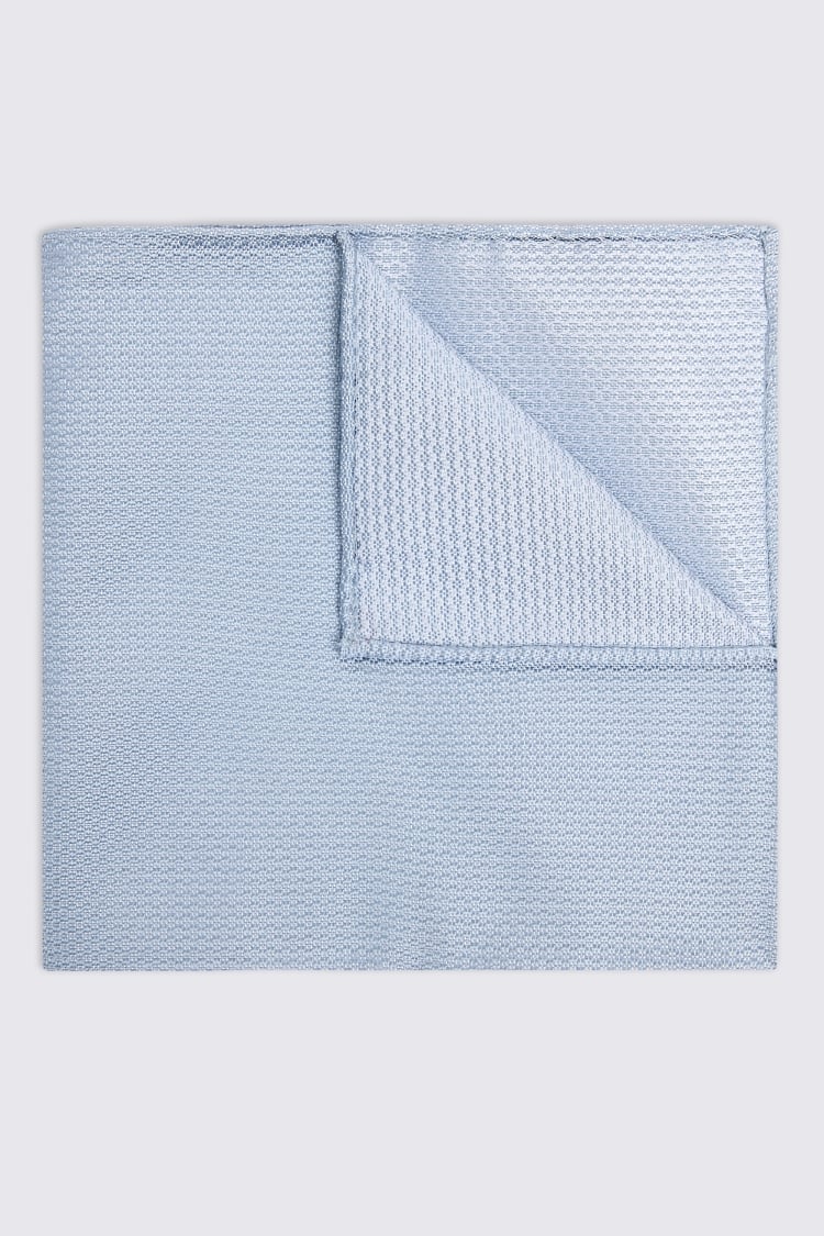 Sky Silk Semi-Plain Pocket Square