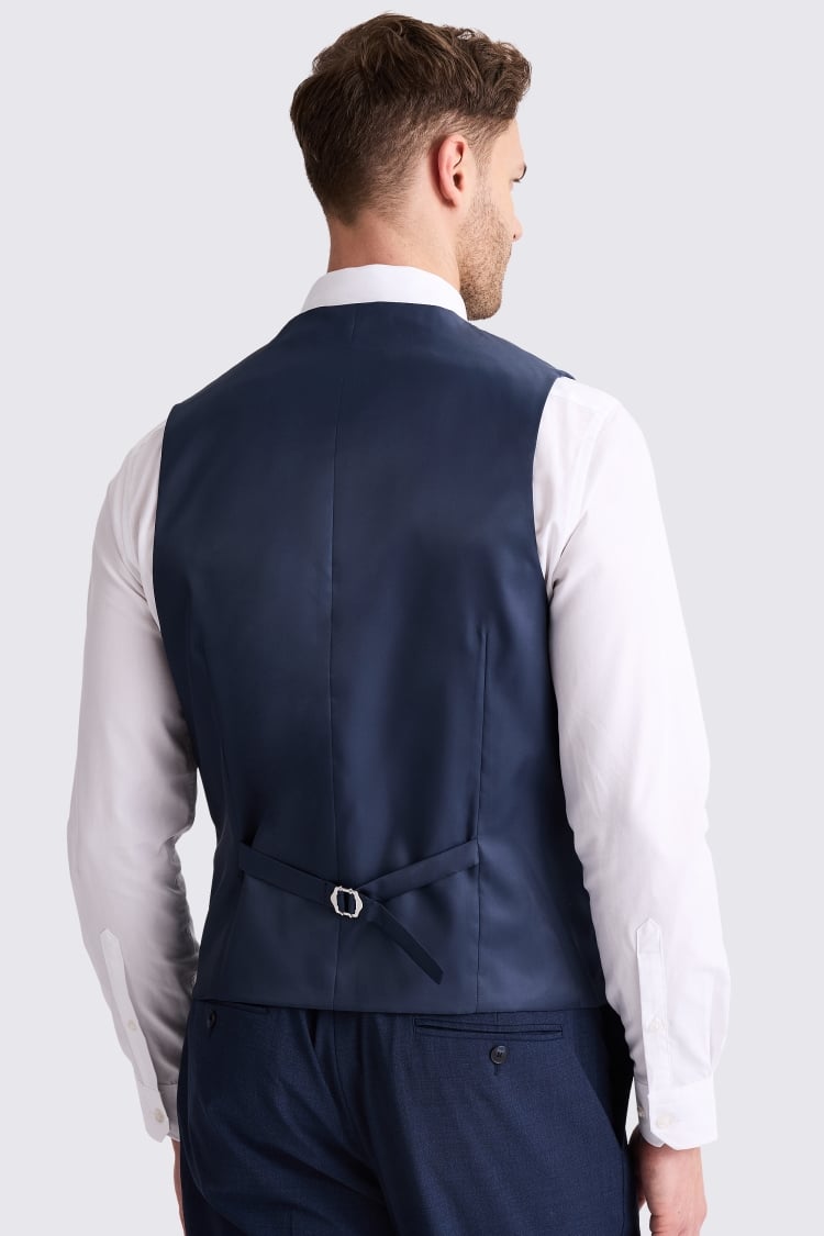 Tailored Fit Blue Vest