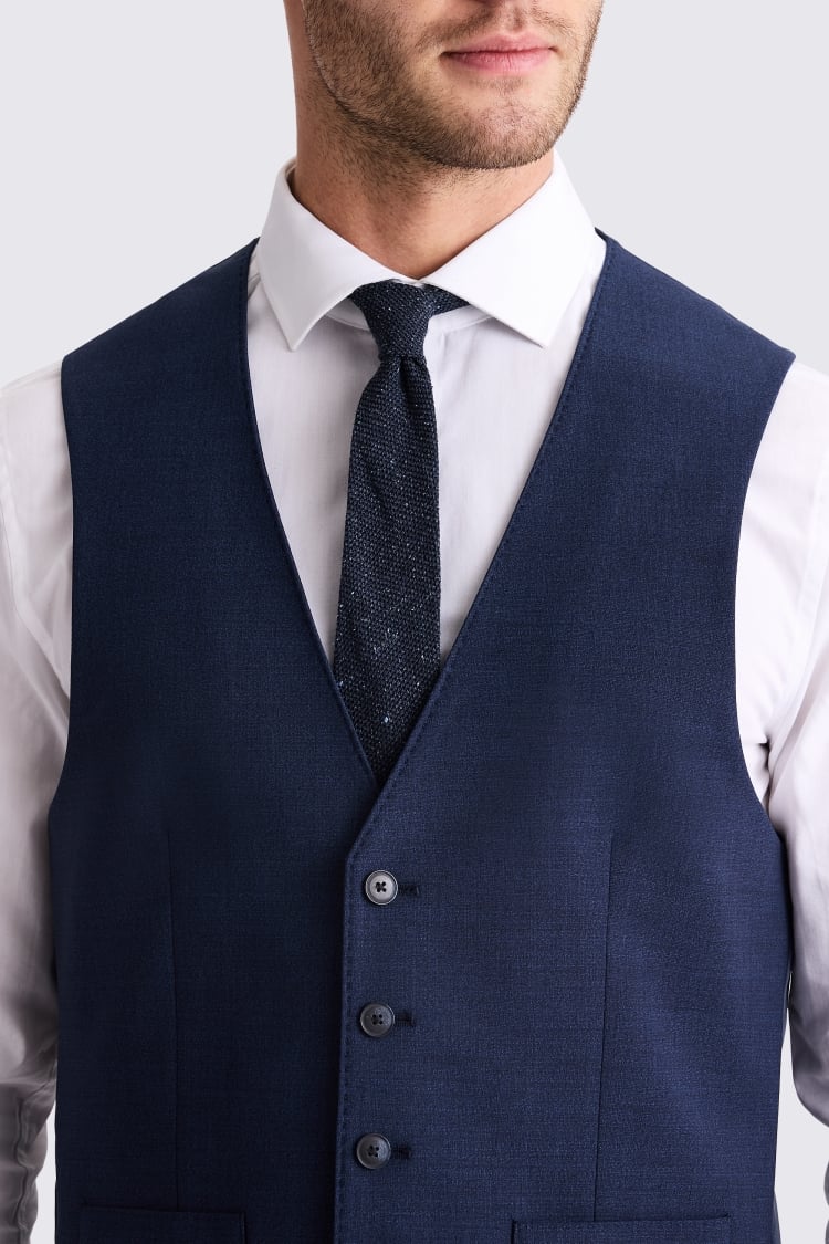 Tailored Fit Blue Vest