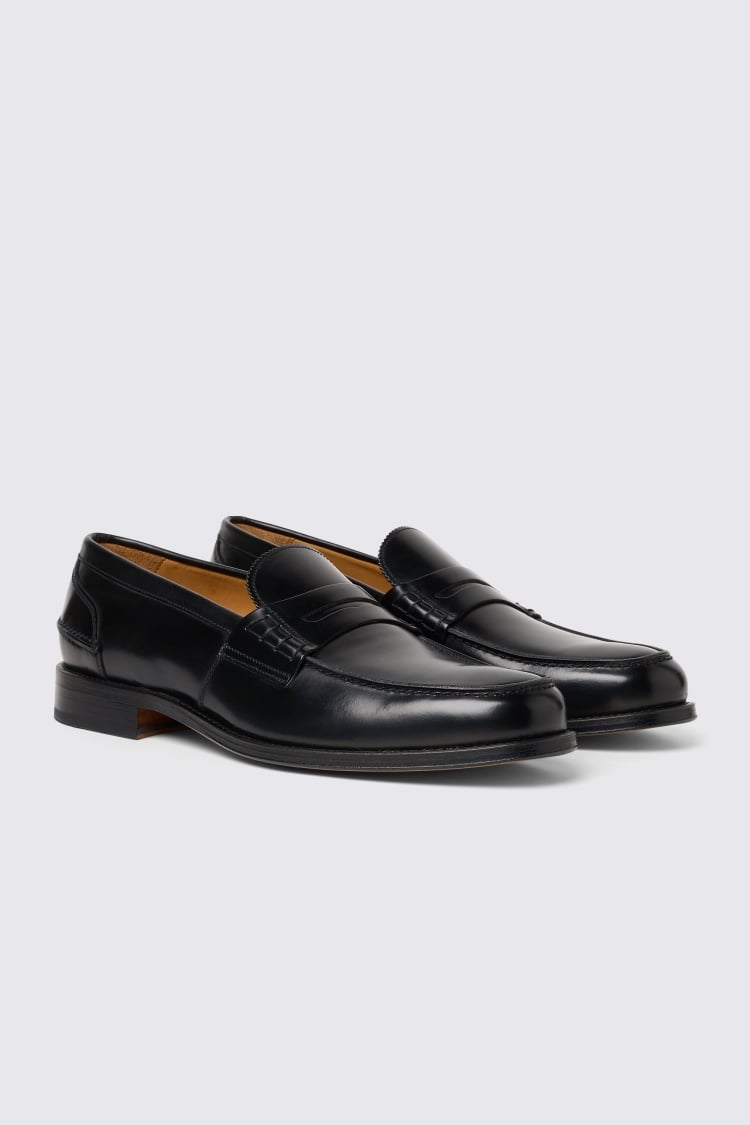 Black Leather Loafers