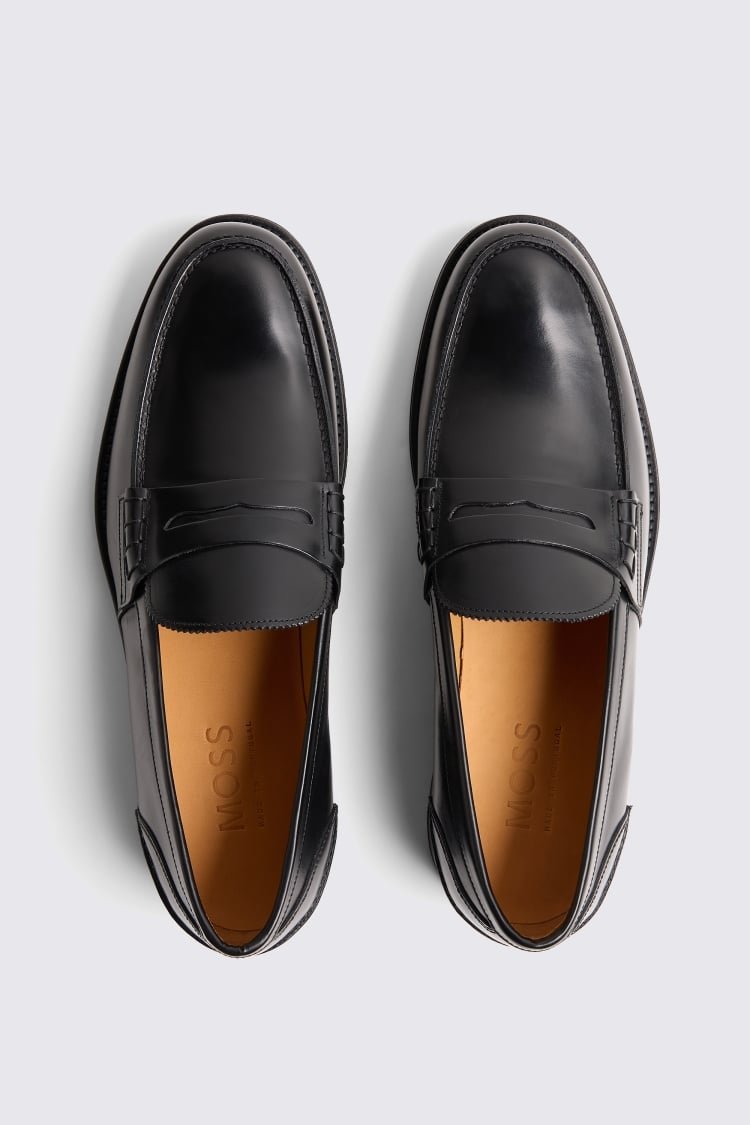 Black Leather Loafers