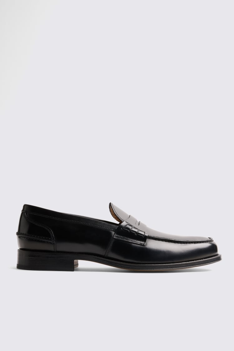 Black Leather Loafers