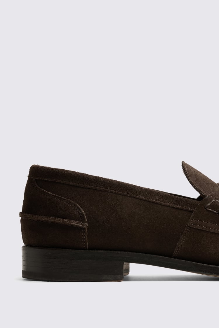 Brown Suede Loafers