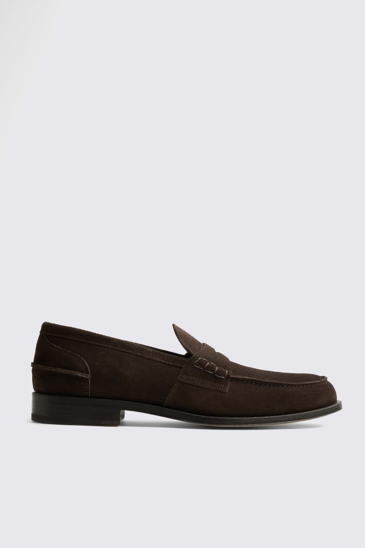 Brown Suede Loafers