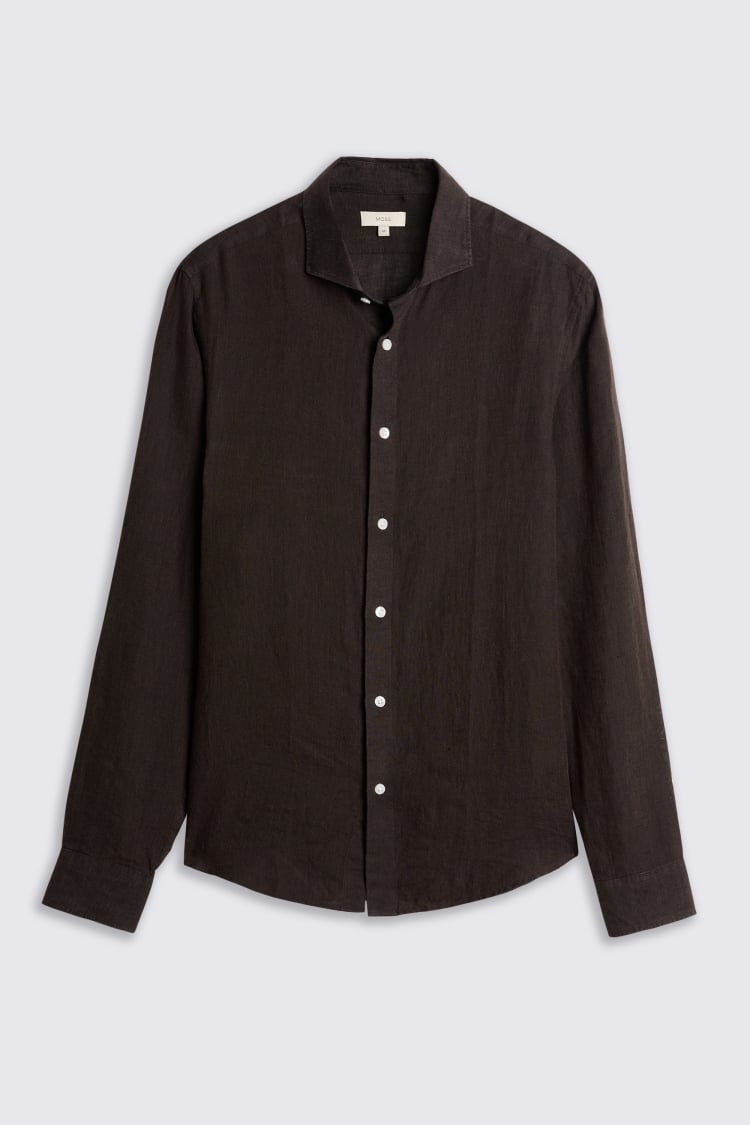 Chocolate Linen Shirt