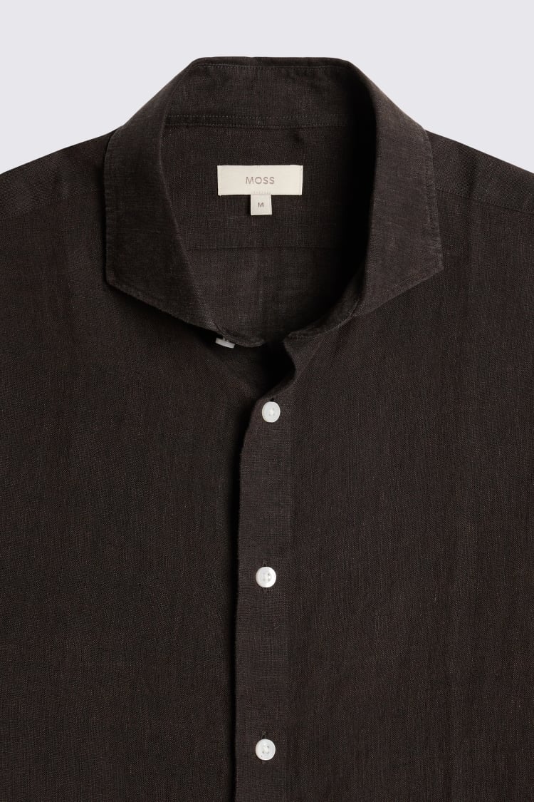 Chocolate Linen Shirt