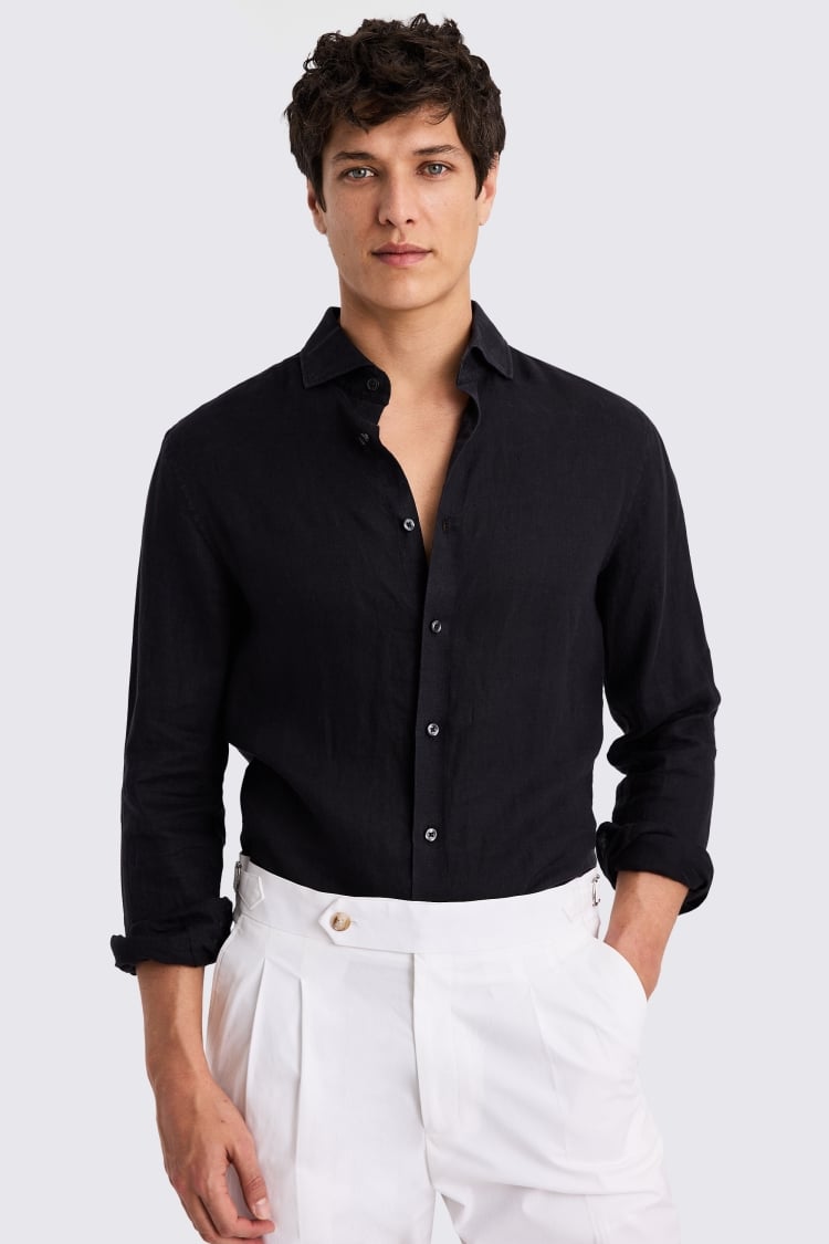 Black Linen Shirt