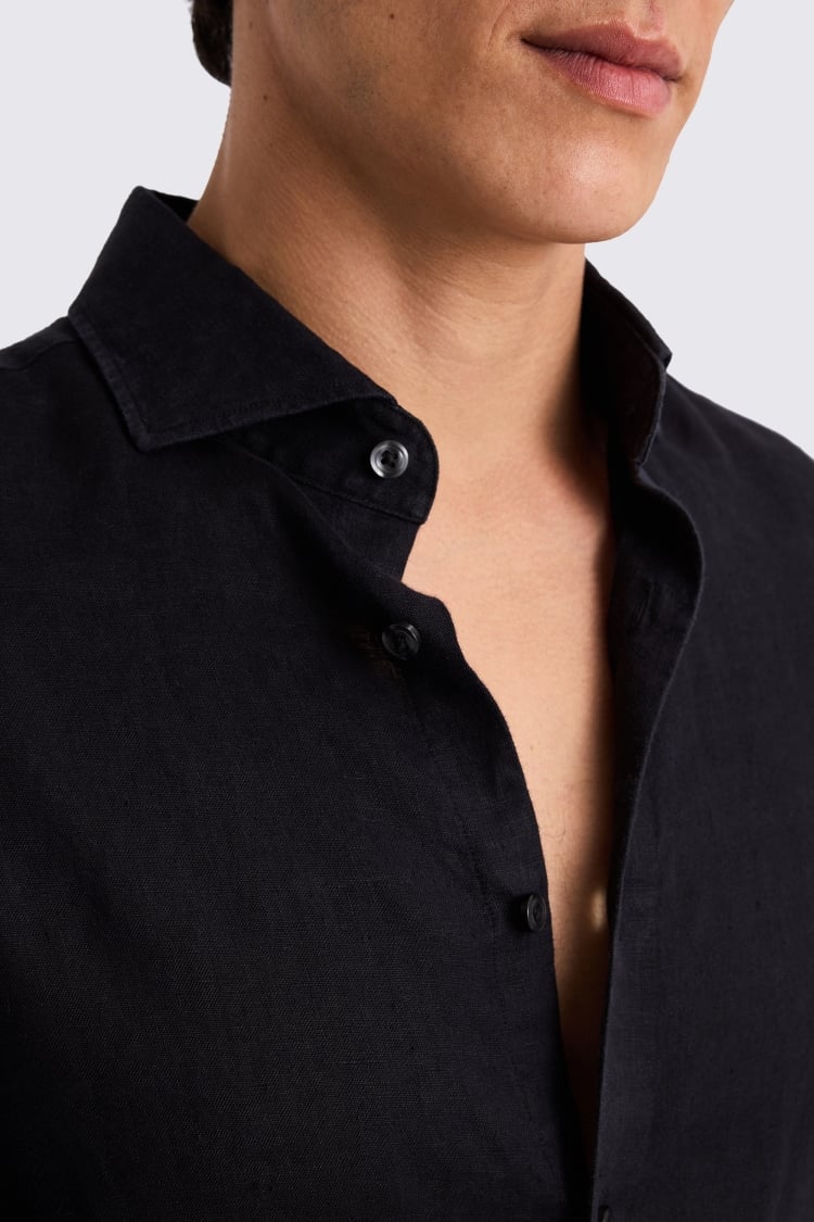 Black Linen Shirt