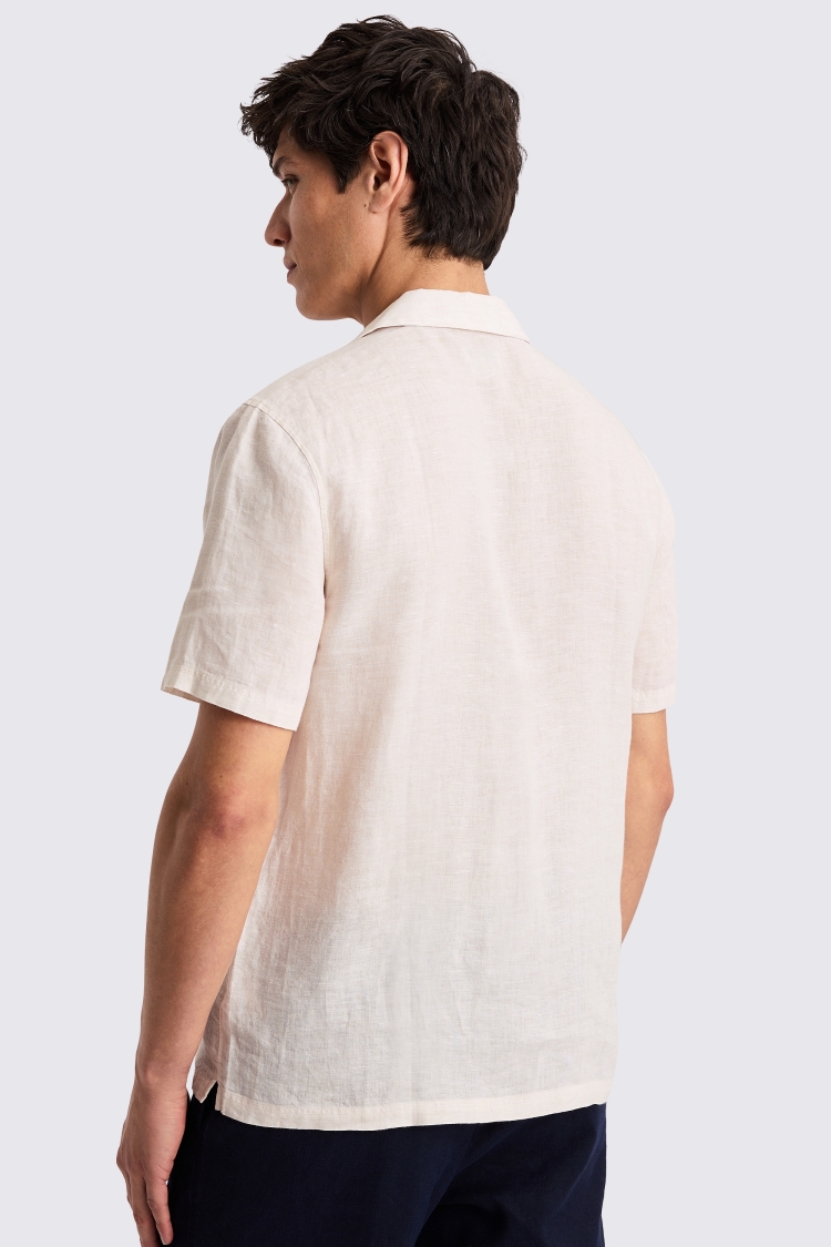 Off-White Cuban Collar Linen Shirt