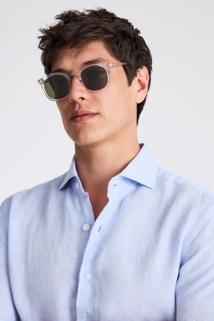 Sky Short Sleeve Linen Shirt