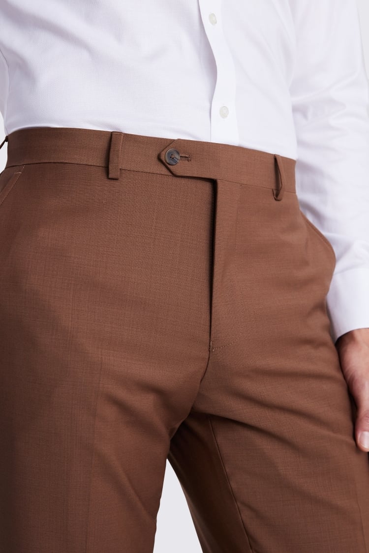 Tailored Fit Tobacco Performance Pants  