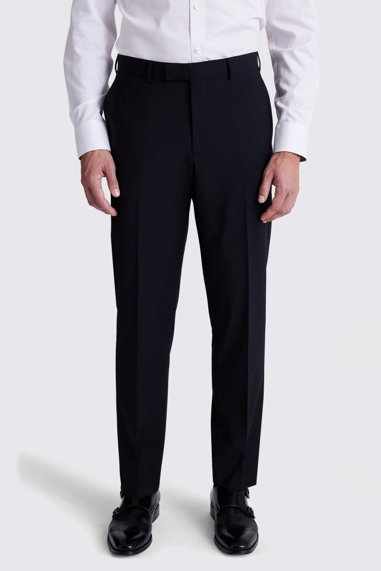 Regular Fit Black Performance Trousers 