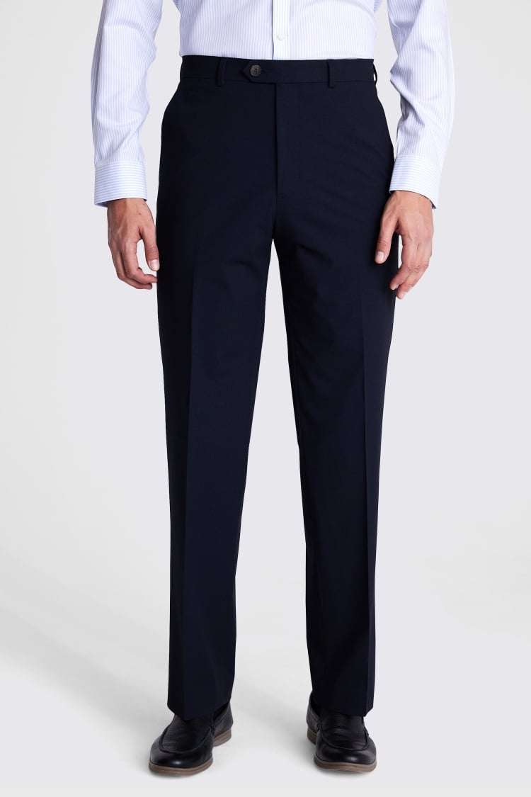 Relaxed Fit Navy Suit