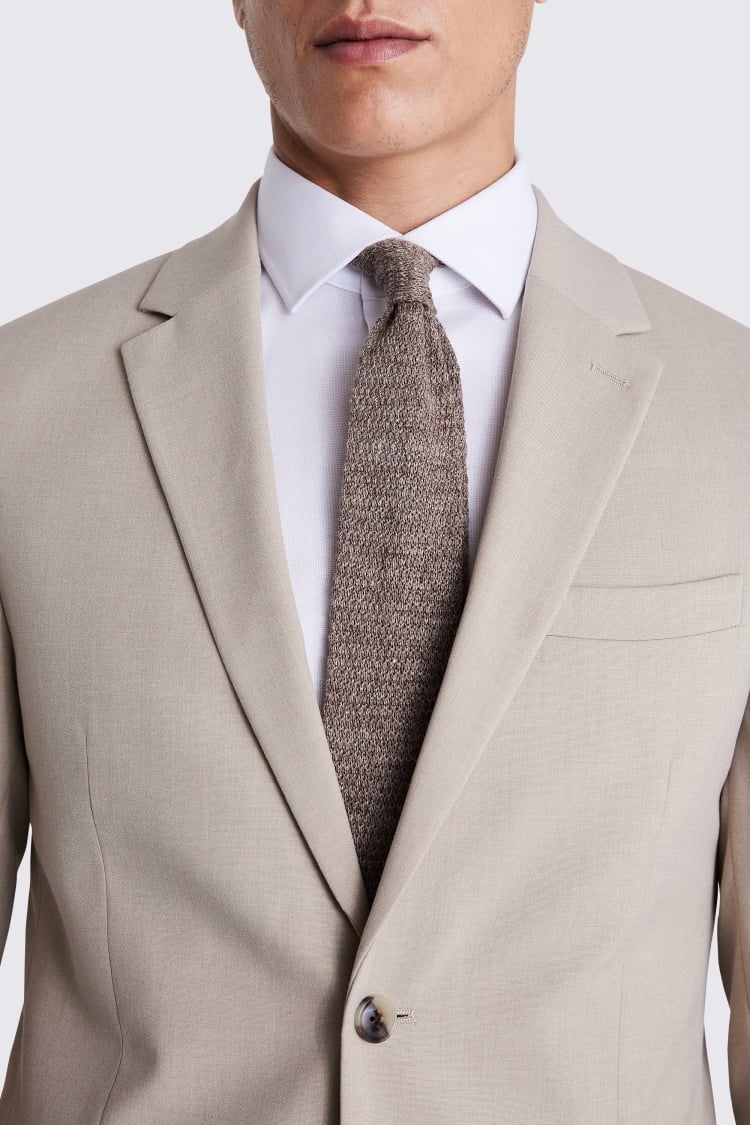 Slim Fit Taupe Suit