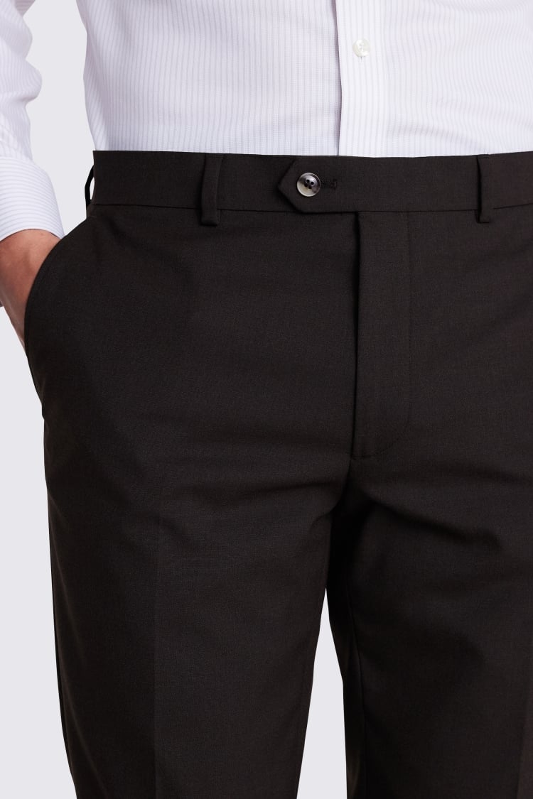 Slim Fit Brown Pants