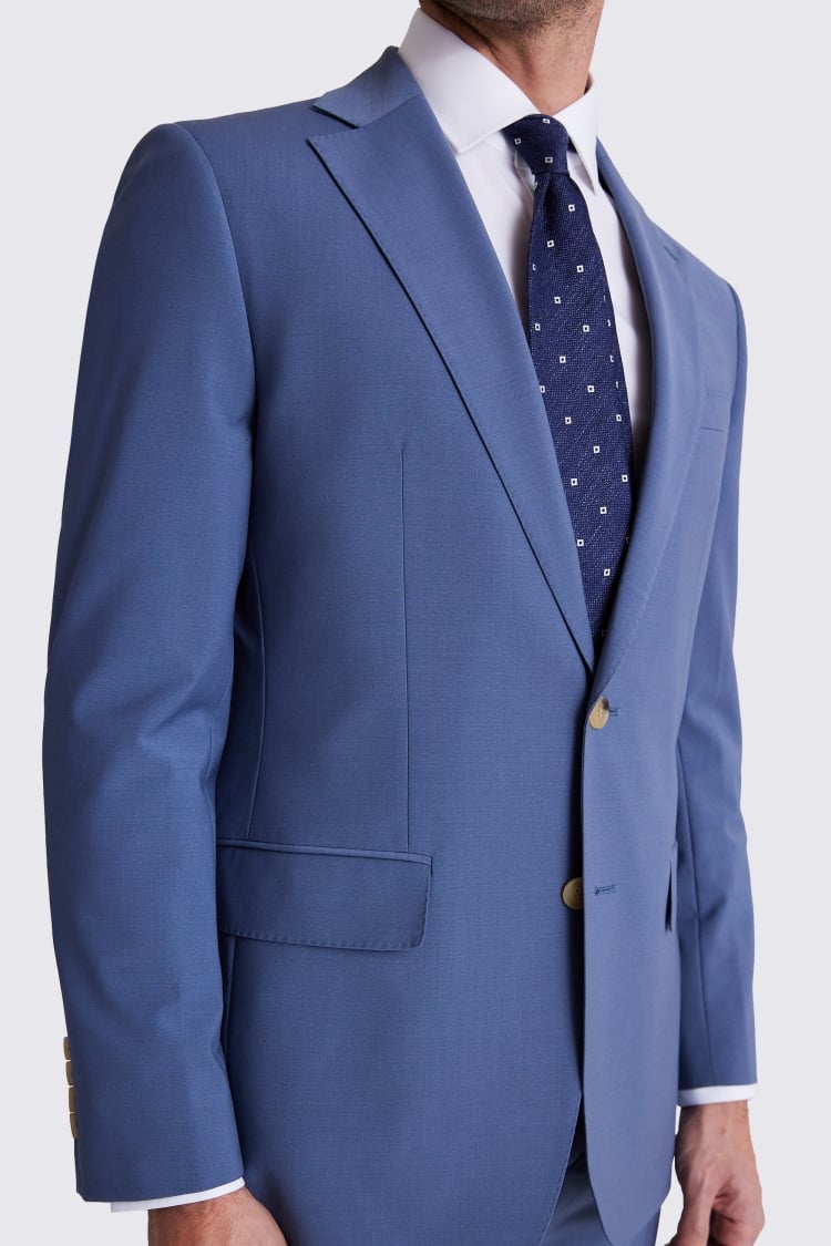 Tailored Fit Steel Blue Performance Suit