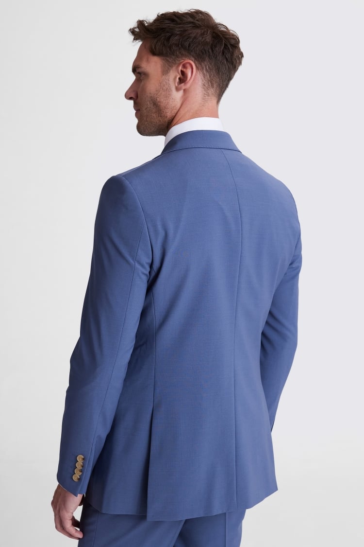 Tailored Fit Steel Blue Performance Suit