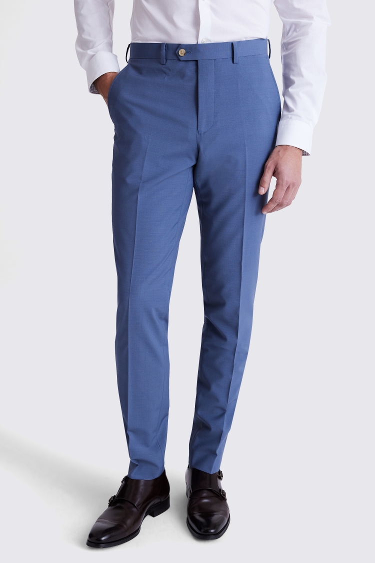 Tailored Fit Steel Blue Performance Suit