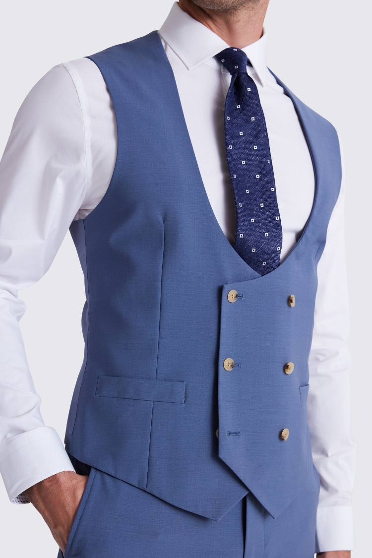 Tailored Fit Steel Blue Performance Vest