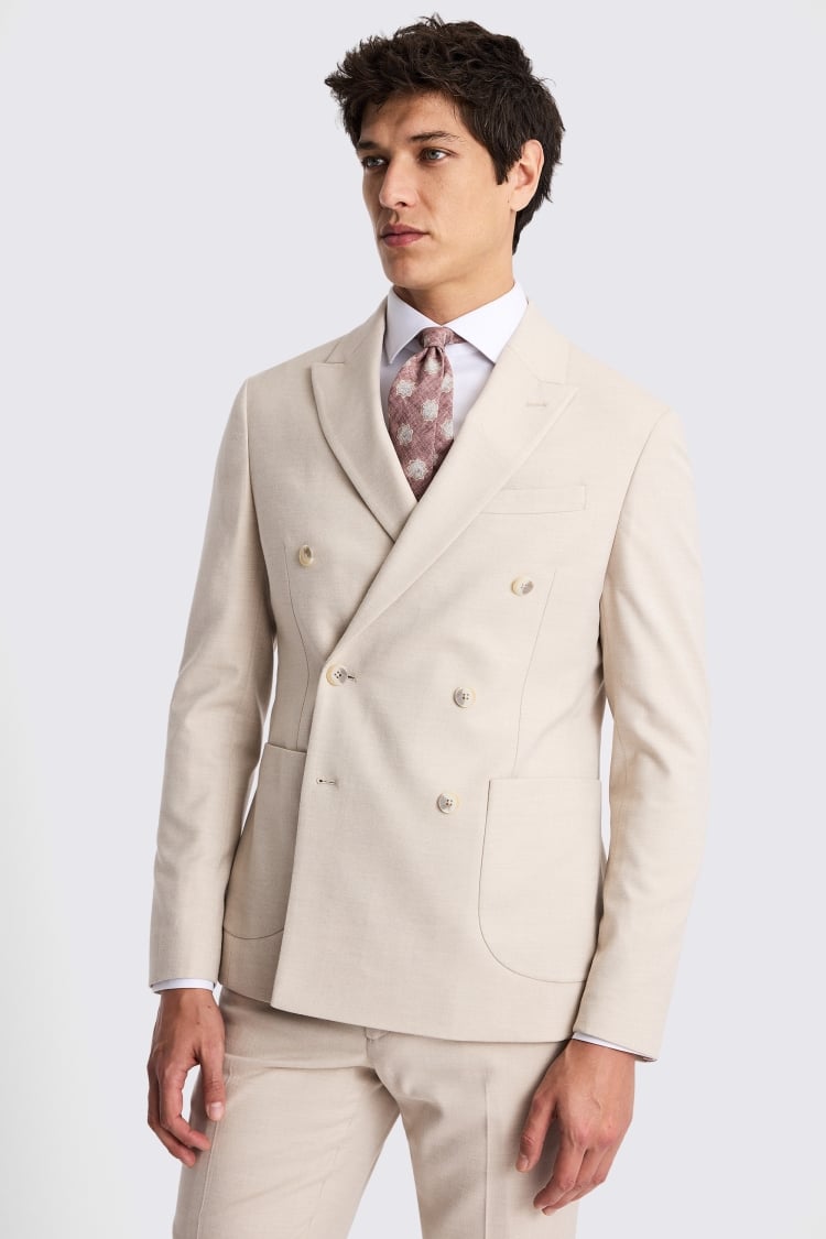 Slim Fit Camel Suit Jacket