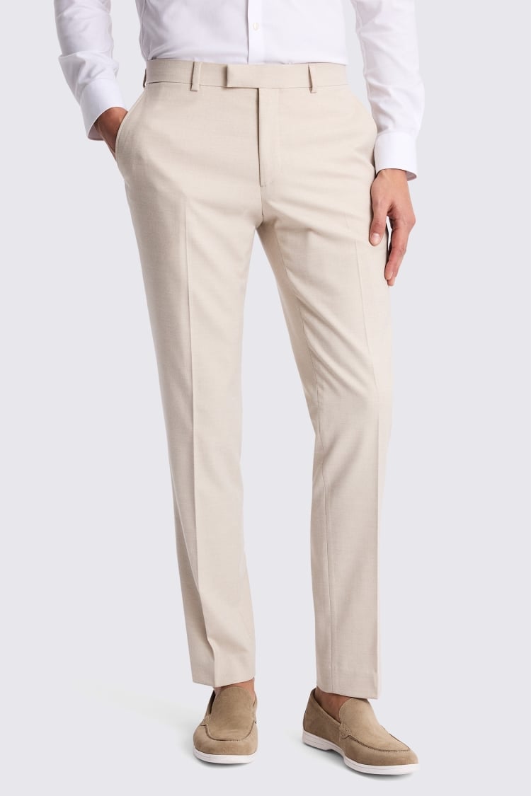 Slim Fit Light Camel Pants