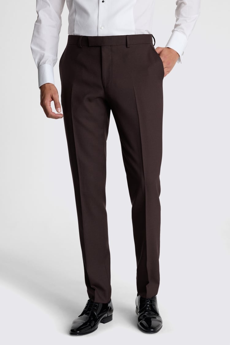 Slim Fit Claret Dress Pants 