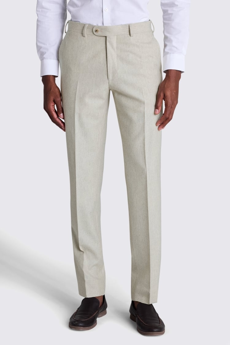 Italian Tailored Fit Neutral Trousers