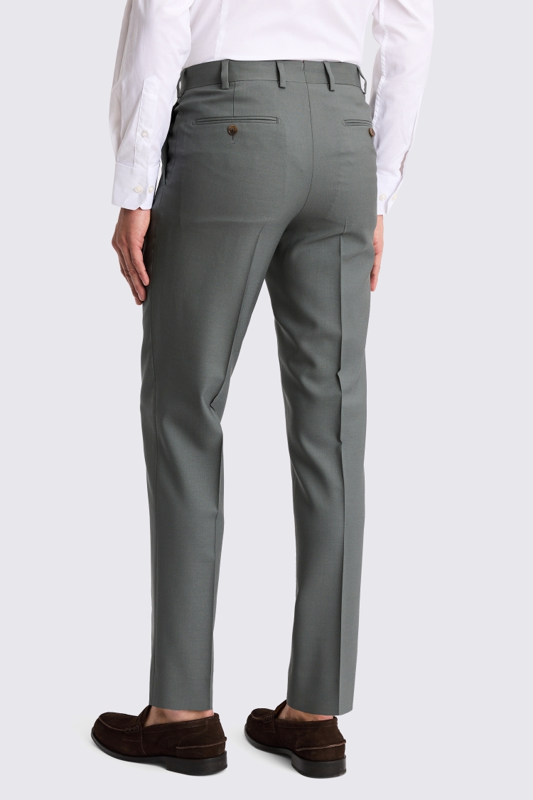 Italian Tailored Fit Khaki Trousers