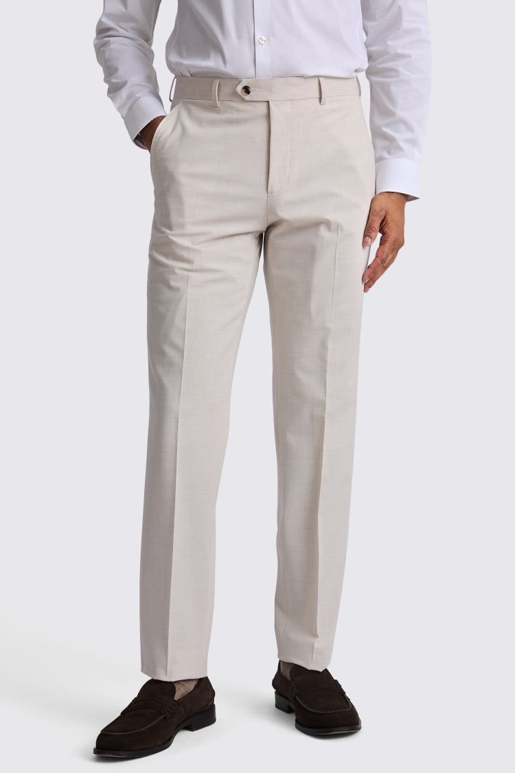 Tailored Light Neutral Trousers