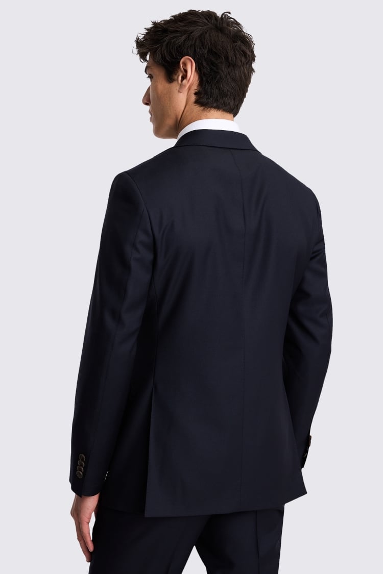 Italian Tailored Fit Navy Twill Suit