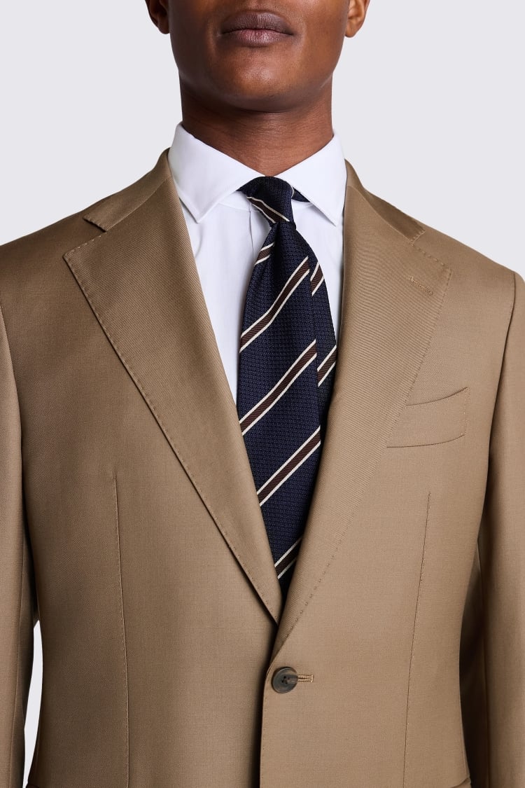 Italian Tailored Fit Rust Twill Suit