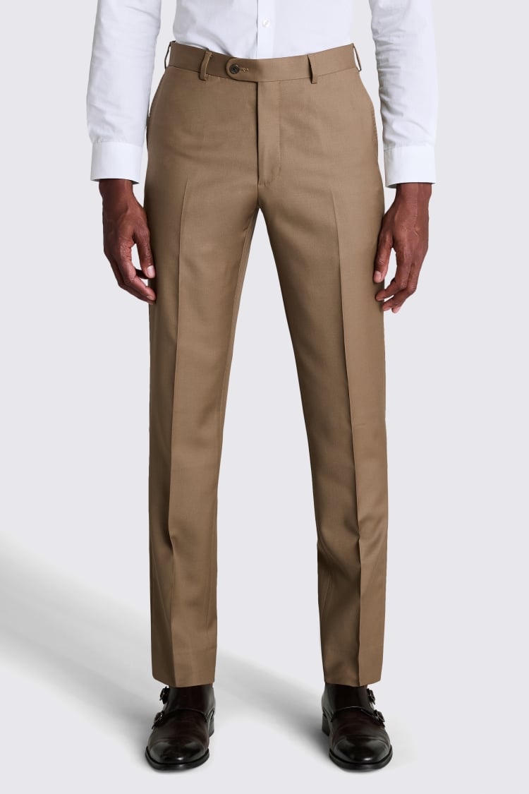 Italian Tailored Fit Rust Twill Suit