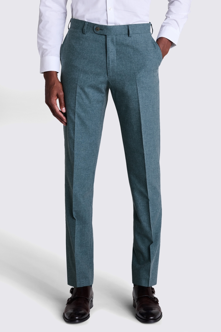 Italian Tailored Fit Teal Suit