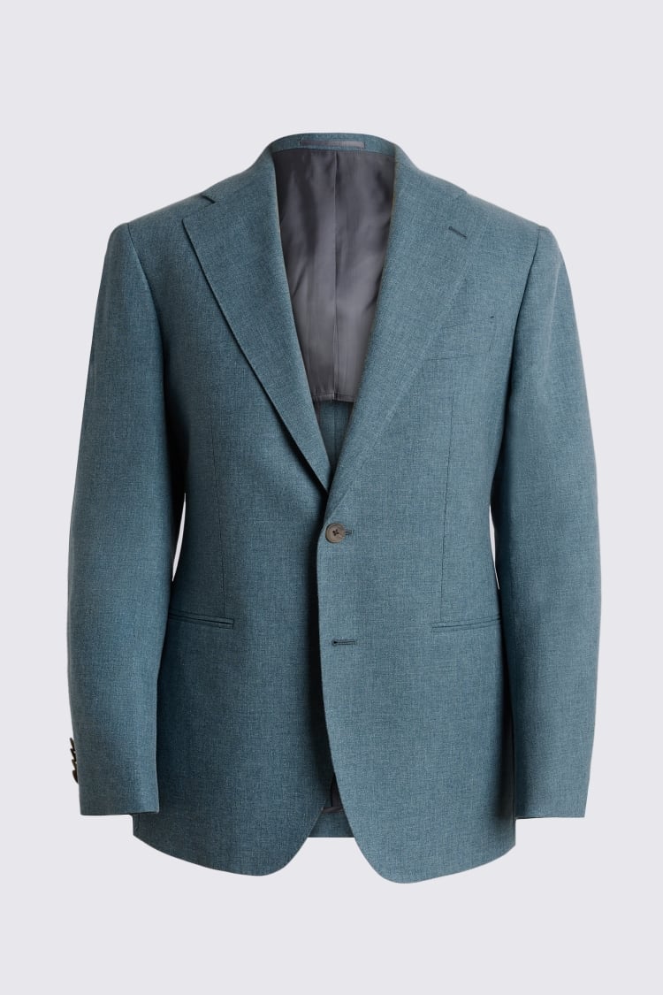 Italian Tailored Fit Teal Suit