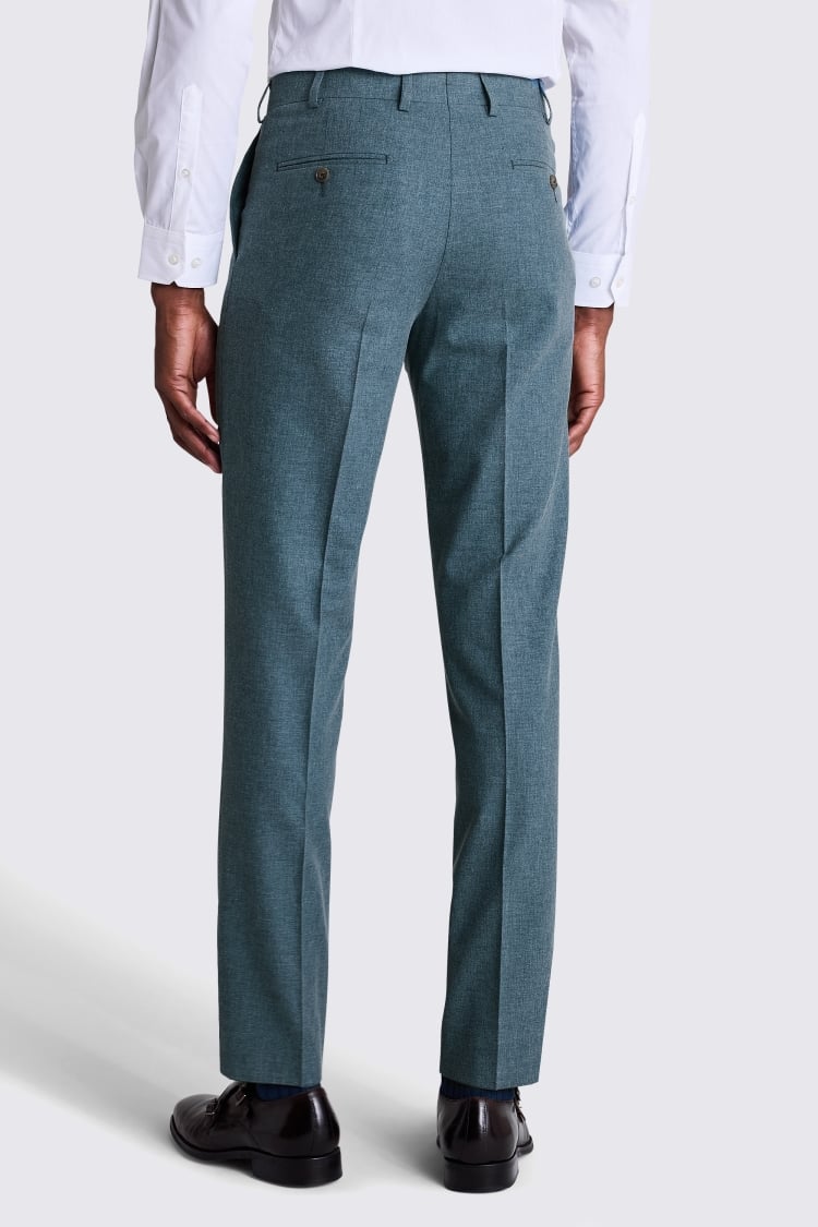 Italian Tailored Fit Teal Trousers