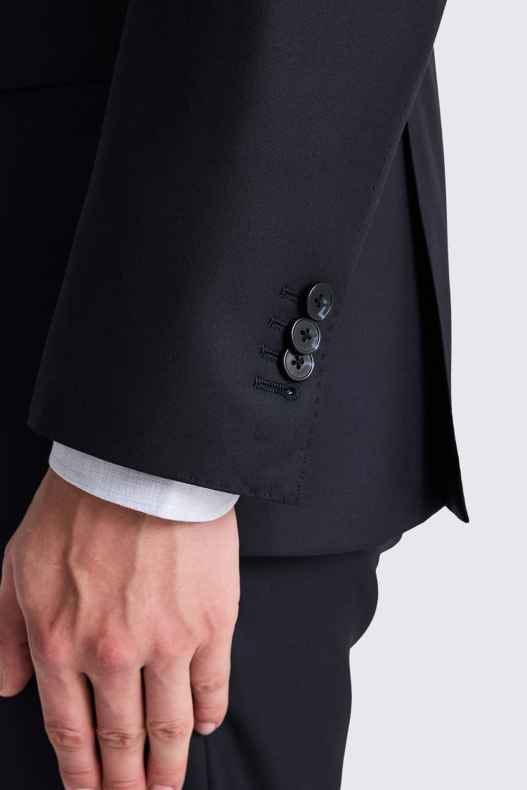 Italian Tailored Fit Navy Twill Suit