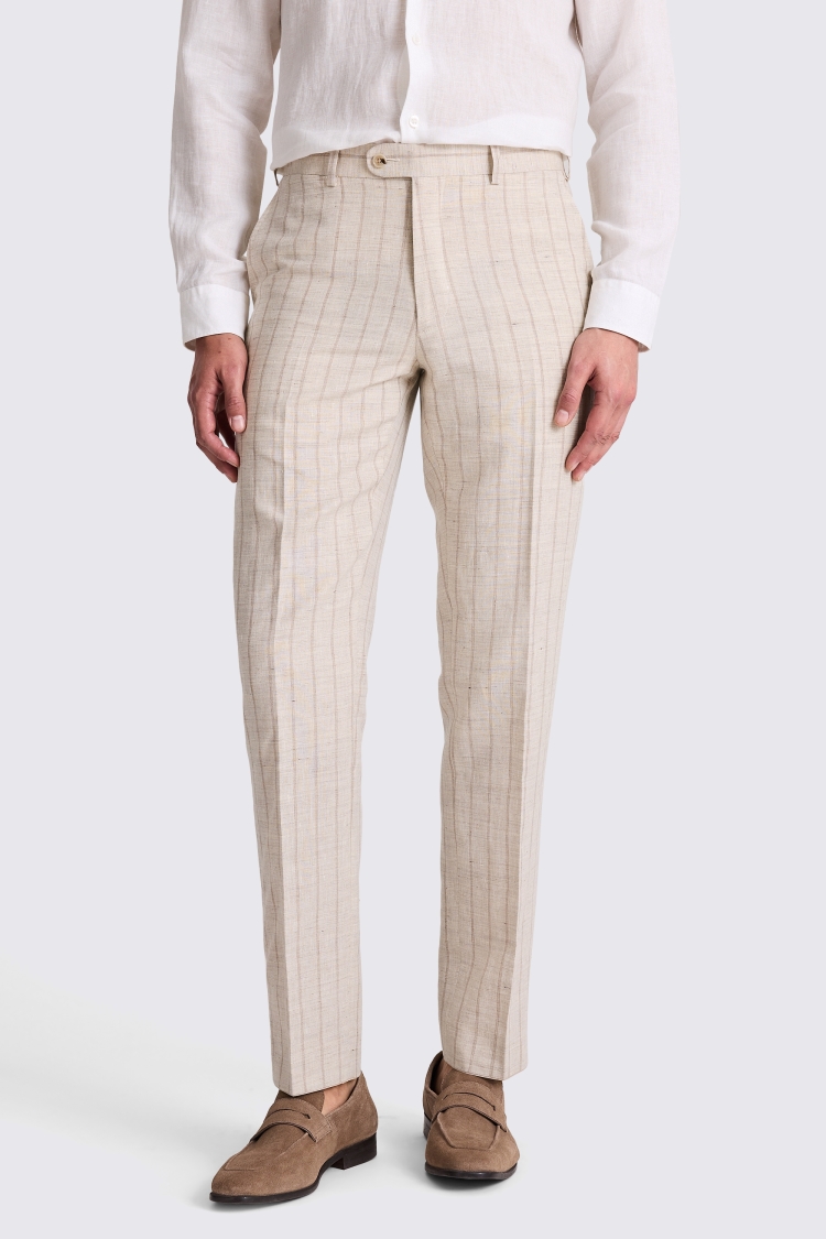 Custom Made italian  neutral stripe suit