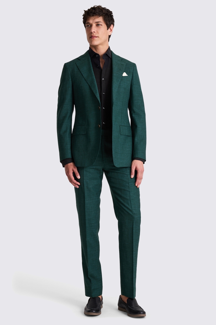 Italian Tailored Fit Emerald Suit
