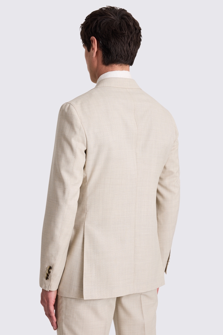 Italian Tailored Fit Taupe Hopsack Suit