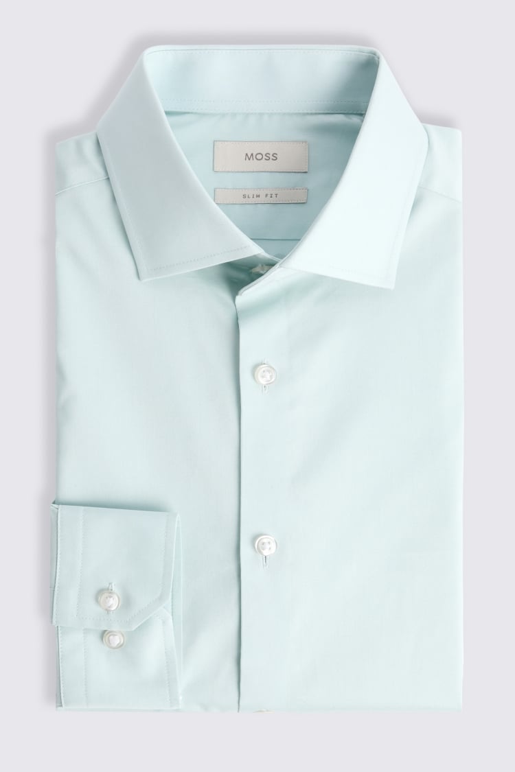 Slim Aqua Stretch Shirt 