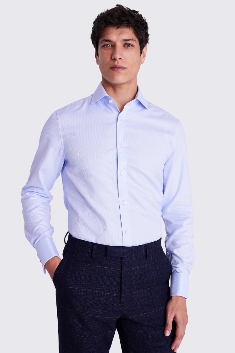 Tailored Fit Sky Dobby Shirt