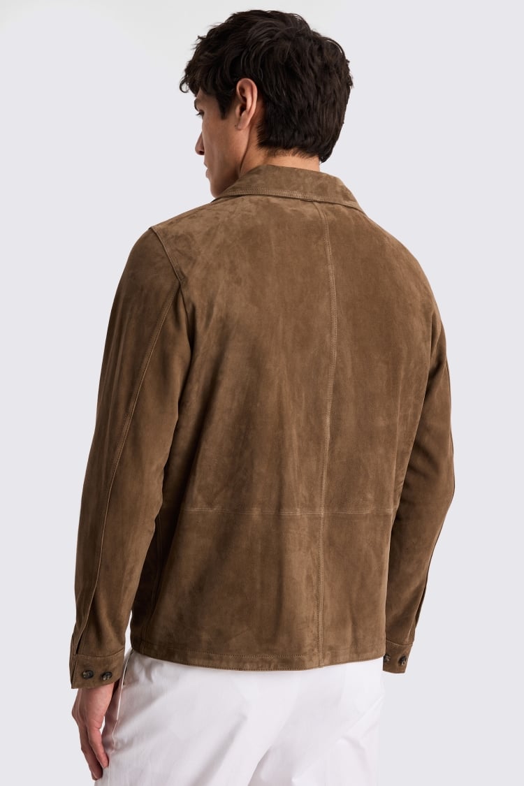 Taupe Suede Shacket
