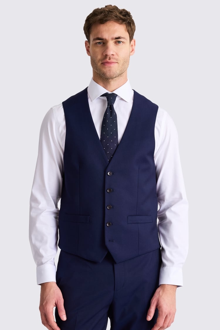 Tailored Fit Ink Stretch Waistcoat